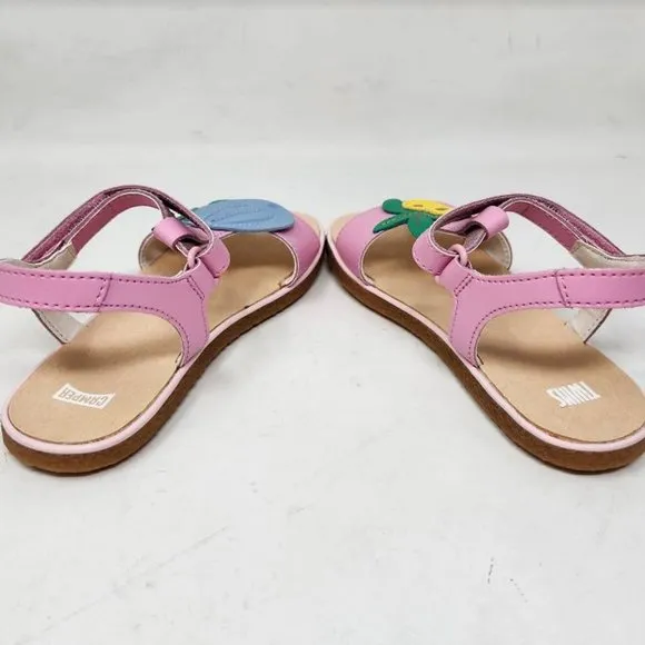 Girl's 13 / EU 31 Camper Twins pink leather sandals Hydro Bombon / Miko Sand