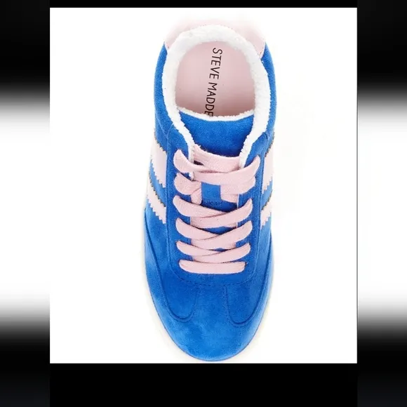 GIRLS' STEVE MADDEN KID JFIELD PLATFORM SNEAKERS Sz 4 NWT
