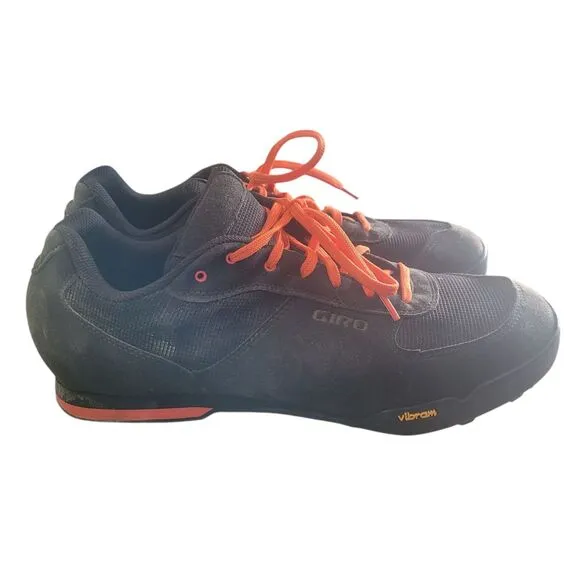 Giro Rumble VR Cycling Shoes Sneakers Men's Size 12 Black Suede Vibram Outdoor