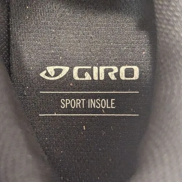 Giro Skion II Men's Black Indoor Road Cycling Bike Biking Shoes Sports Insole 9