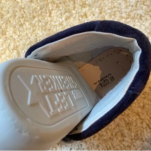 Golden Goose Blue and White High-Top Sneakers