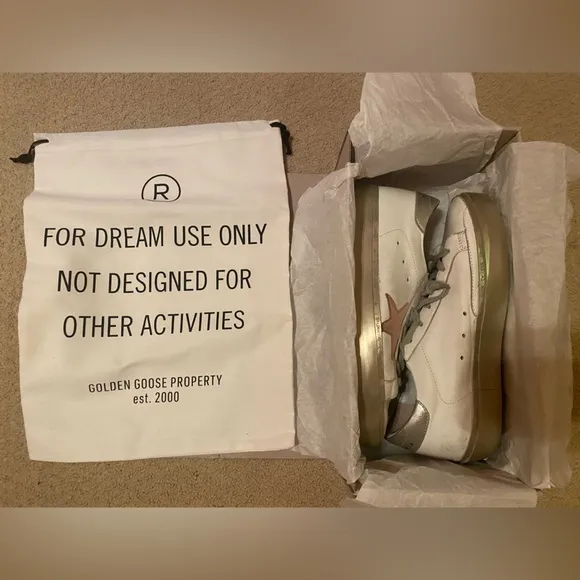 Golden Goose Hi Star Platform Leather Sneakers