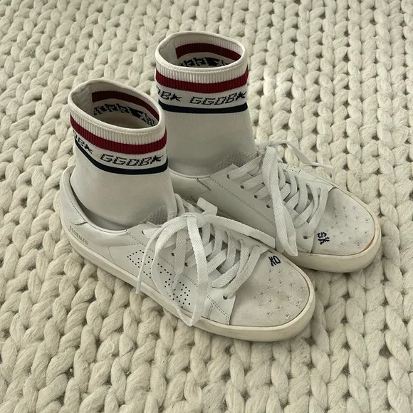 Golden Goose Leather High Top Sneakers Size 6