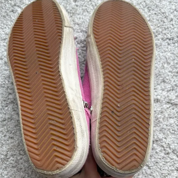 Golden Goose Pink Mid-Top You Make Me Always Happy sneakers