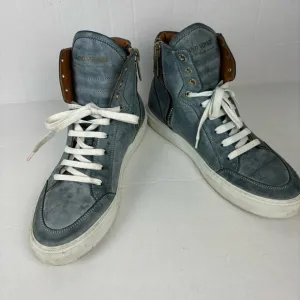 Grand Voyage/LA “Belmondo High”high-top sneakers in blue burnished Men’s 9.5