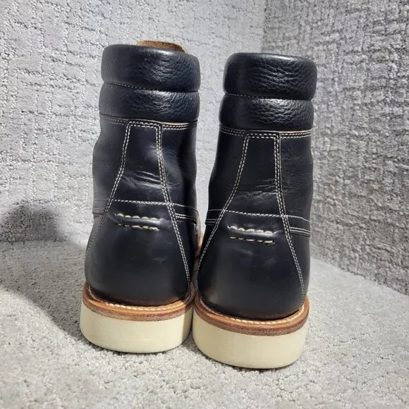 Grant Stone Field Men's Size 9E US Black Chromexcel Mid Top Moc Toe Boots