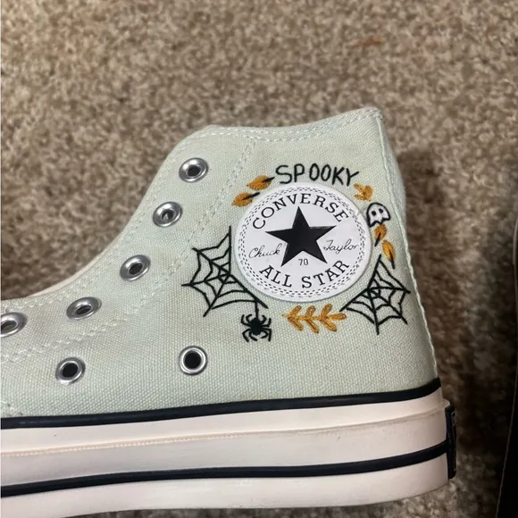 Graphic High-Top Sneakers with Halloween Design