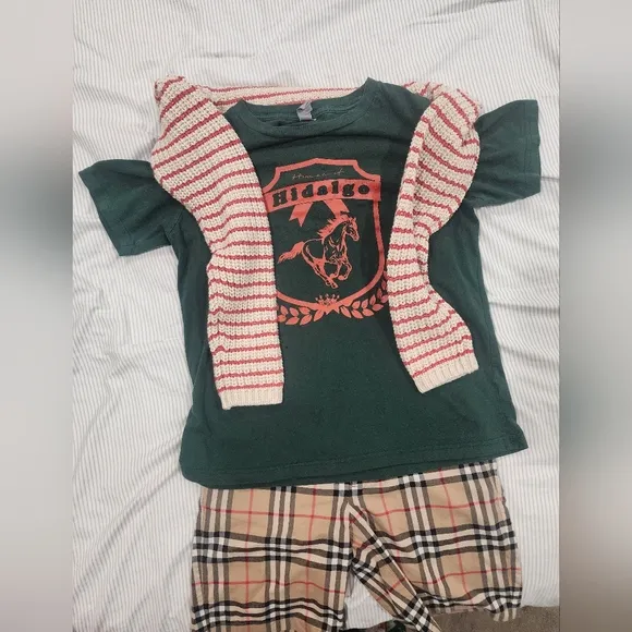 Green Graphic Kids T-Shirt