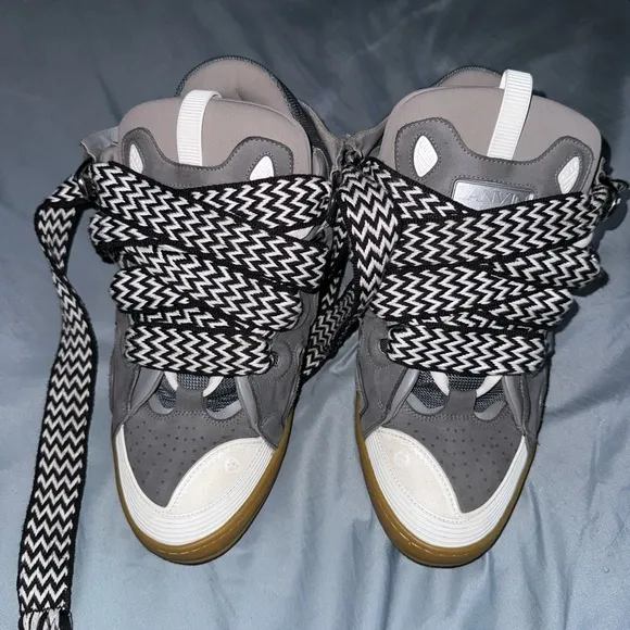 Grey Lanvin Curb Sneaker