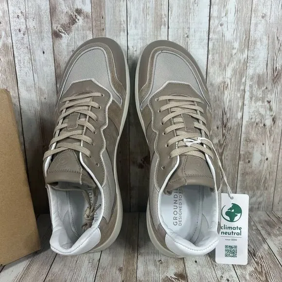 Groundies Brighton m mesh dark beige rare barefoot shoes Mens 10‎