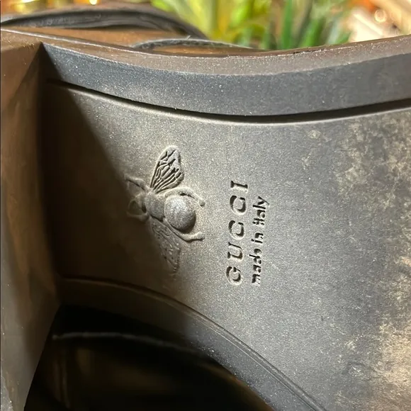 Gucci Black Leather Women's Boots