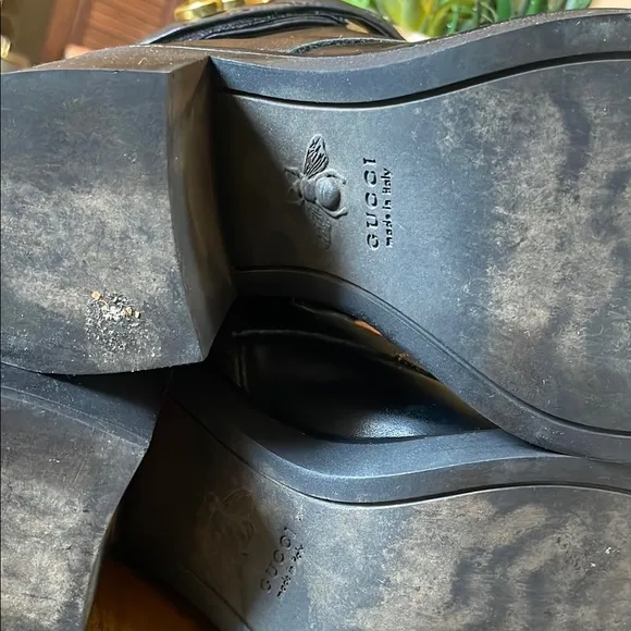 Gucci Black Leather Women's Boots