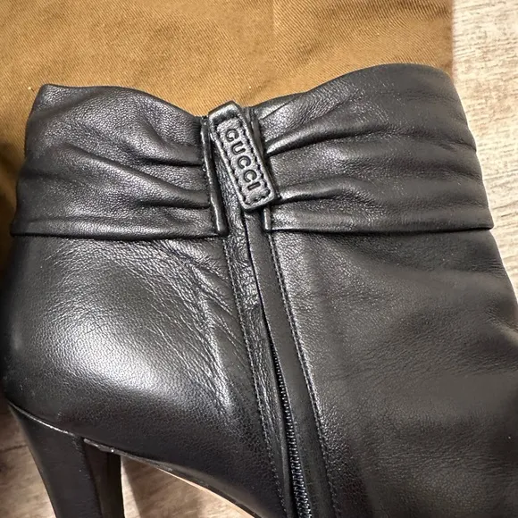 Gucci Bootie Heels with Peak Toe