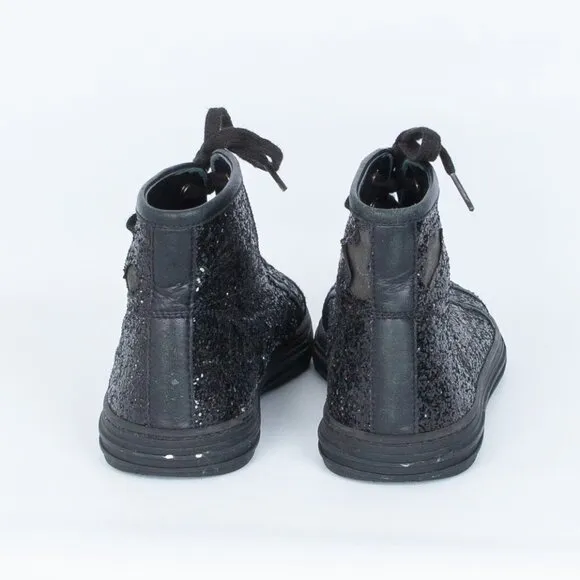 Gucci California Black Glitter High Top Sneakers SIze 36.5