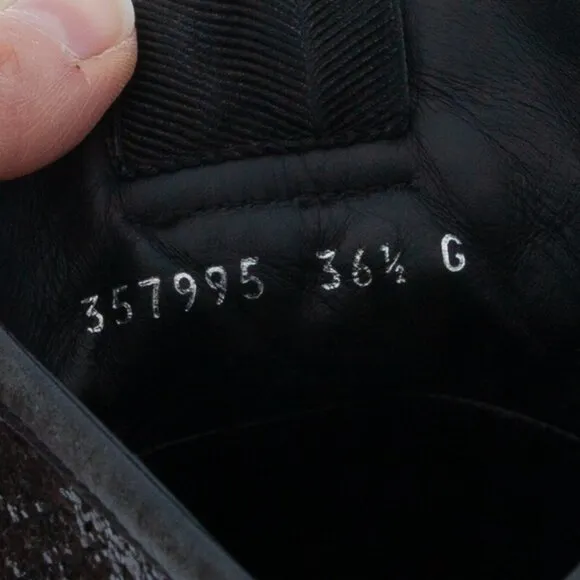 Gucci California Black Glitter High Top Sneakers SIze 36.5