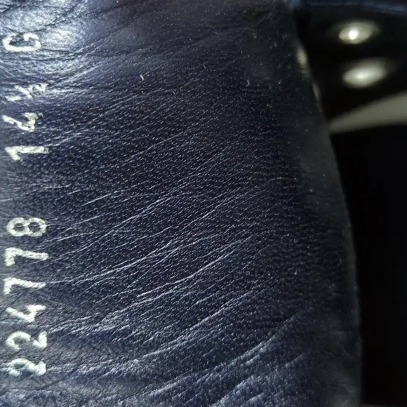 Gucci Imprime GG Monogram Navy Blue High-Top Leather Sneakers