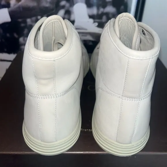 Gucci Mystic White Leather High Top Sneakers