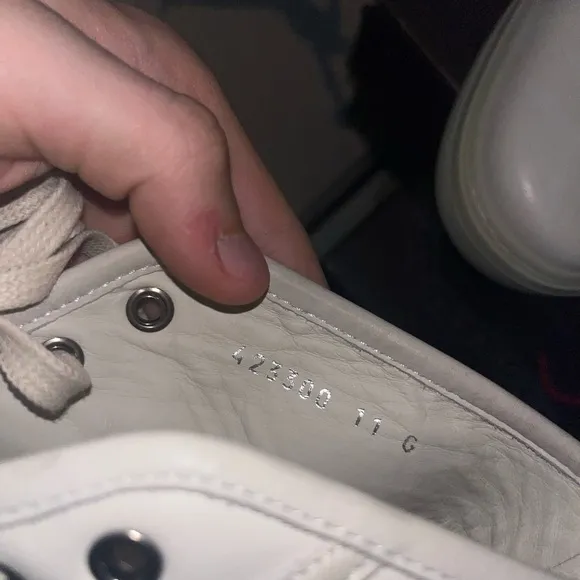 Gucci Mystic White Leather High Top Sneakers