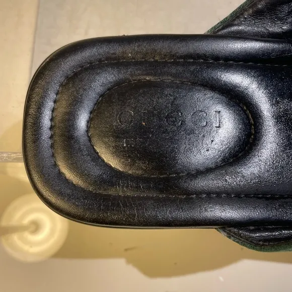 Gucci Shoes / GUCCI wed leather thong sandals sz 13 US made in italy