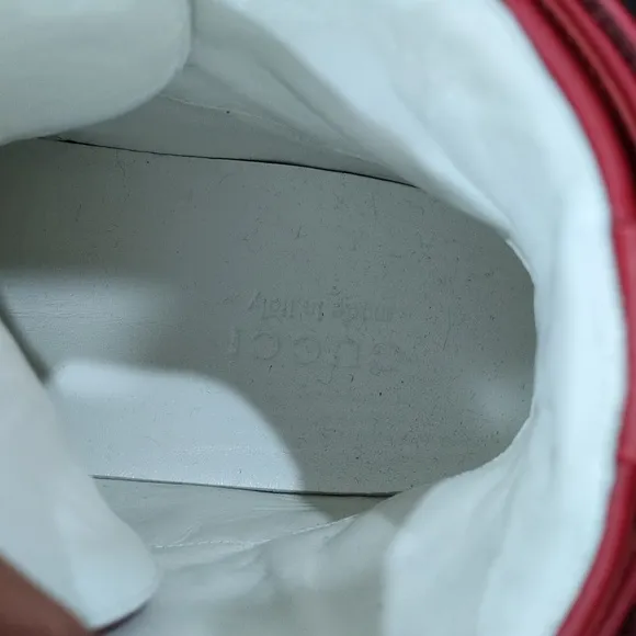 Gucci Signature GG High Top 'Red' High Top Sneaker