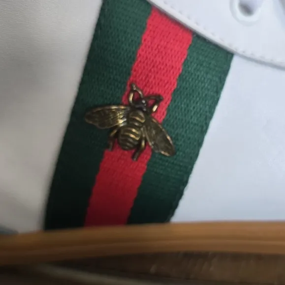 Gucci White and Gray High-Top Sneakers