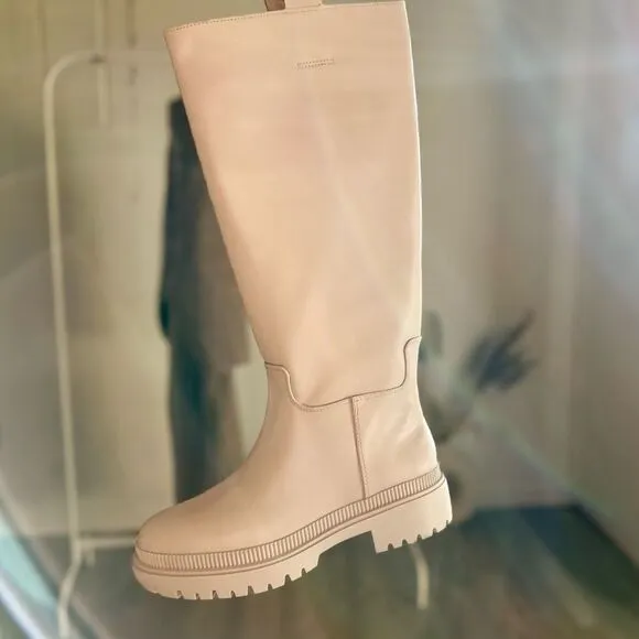 H&amp;M Tall Boots Bloggers Fav Beige New