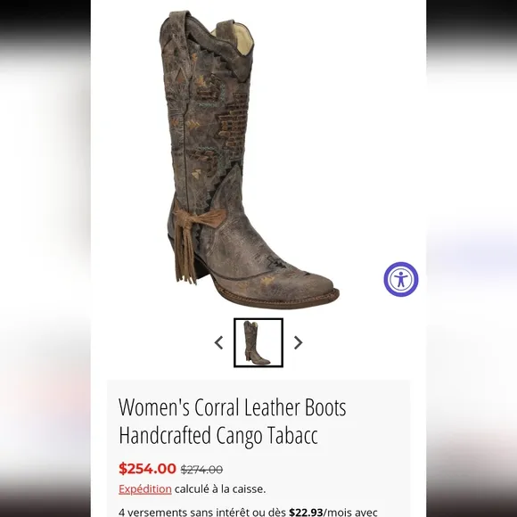 Handcrafted Cango Tabacc Leather Boots