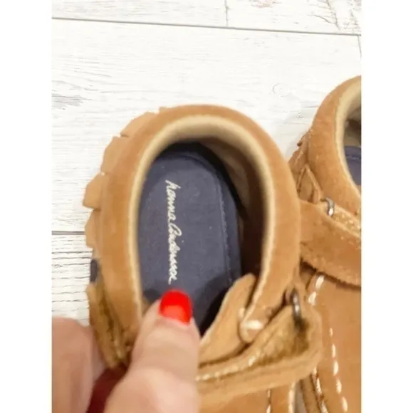 Hanna Andersson Haskell Leather Ankle Moccasin Boots