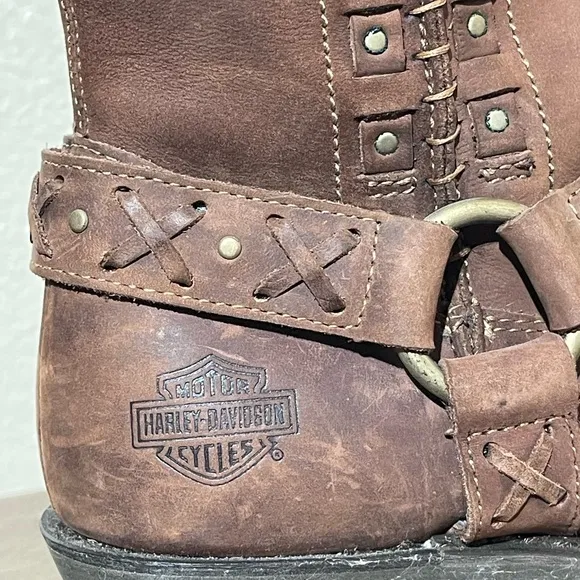 Harley-Davidson Brown Leather Boots