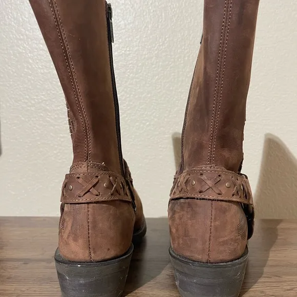Harley-Davidson Brown Leather Boots