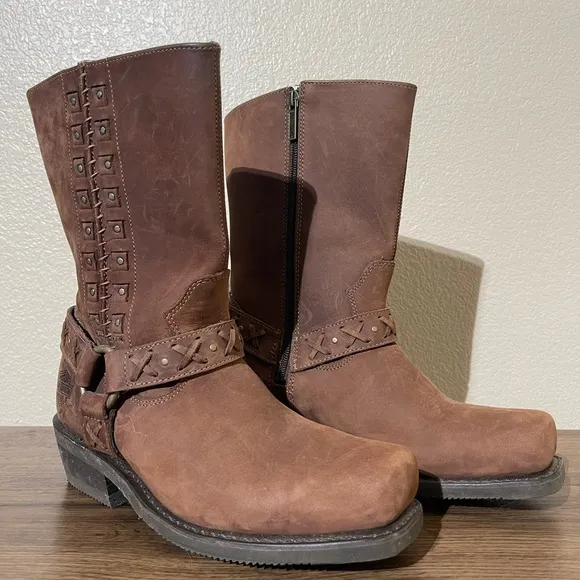 Harley-Davidson Brown Leather Boots