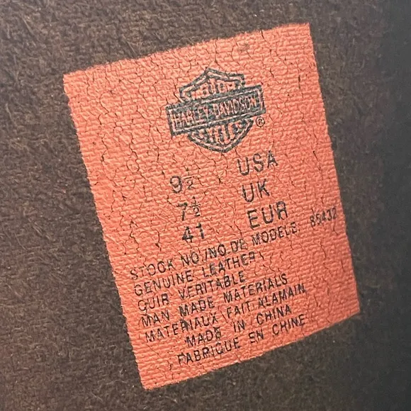 Harley-Davidson Brown Leather Boots