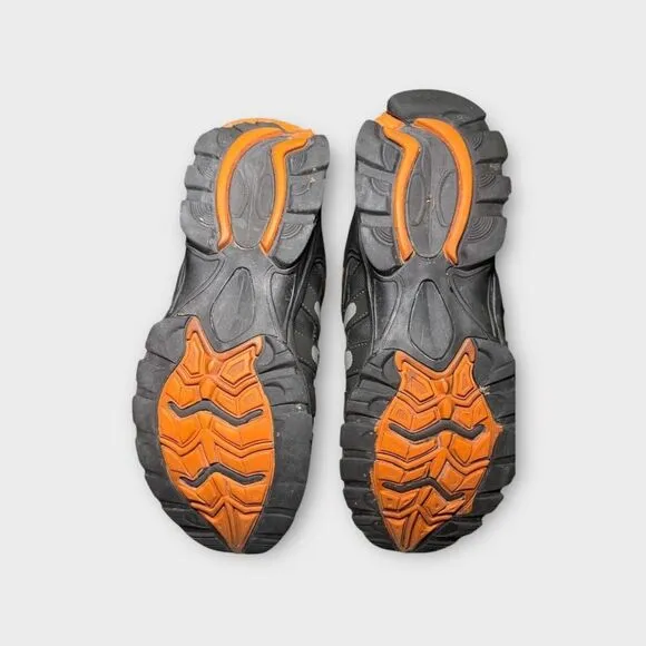 Harley-Davidson Chase Athletic Hiker Shoes Mens Size 9‎ Black/Orange Lace Up