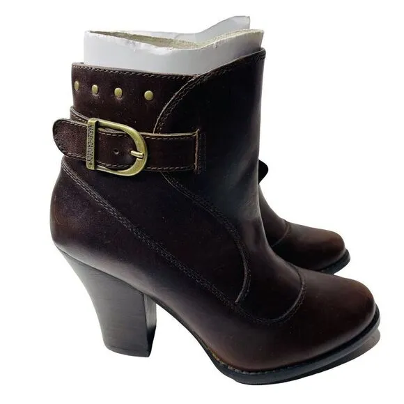 Harley Davidson Womens Abriana Boots 5.5 Genuine Leather D83549 New With Tags