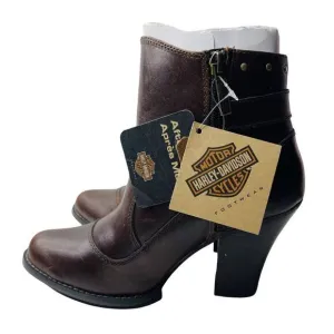 Harley Davidson Womens Abriana Boots 5.5 Genuine Leather D83549 New With Tags