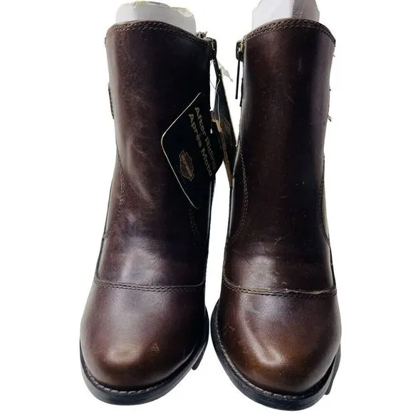 Harley Davidson Womens Abriana Boots 5.5 Genuine Leather D83549 New With Tags