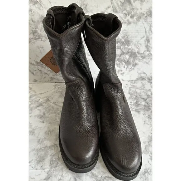 Harley Davidson Womens Size 5‎ M Brown Leather Boots New