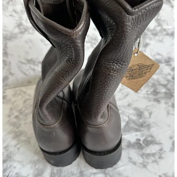 Harley Davidson Womens Size 5‎ M Brown Leather Boots New