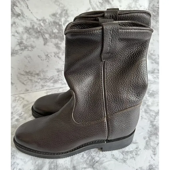 Harley Davidson Womens Size 5‎ M Brown Leather Boots New