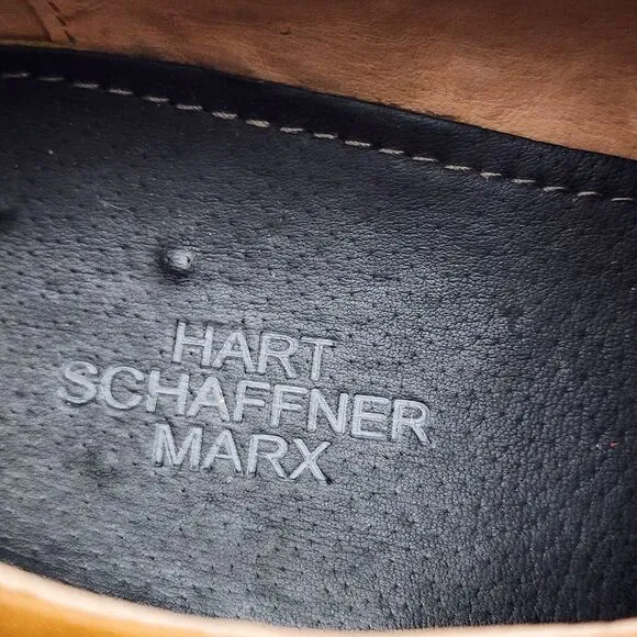 Hart Schaffner‎ Marx Men's Dress Shoes 10.5 M Brown Leather Captoe Business READ