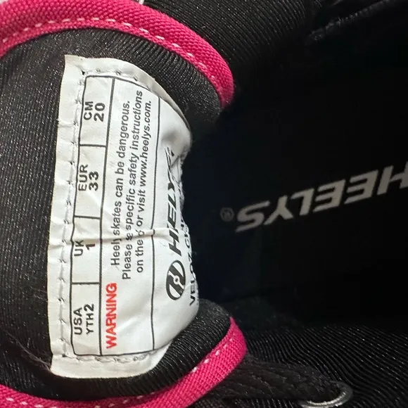 Heelys Black and Pink High-Top Sneakers