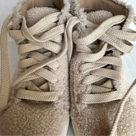 Helmut Lang Shearling High Top Sneakers