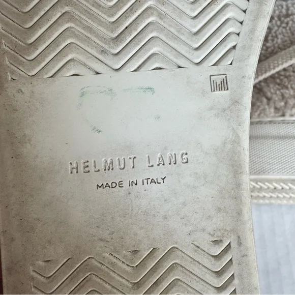 Helmut Lang Shearling High Top Sneakers
