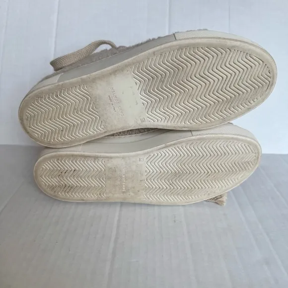 Helmut Lang Shearling High Top Sneakers