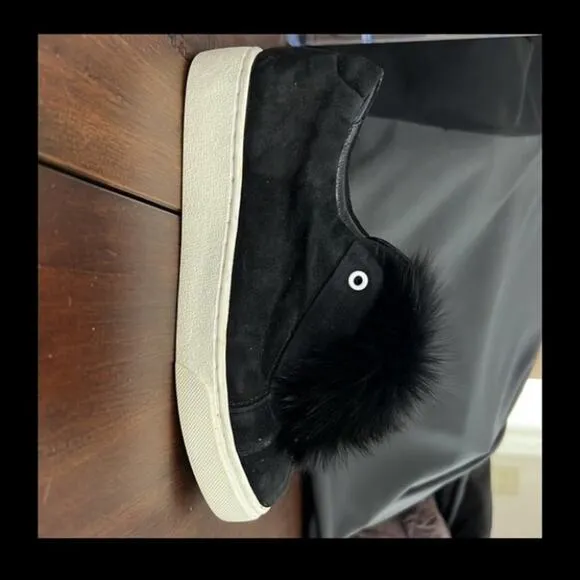 Here/now Platform Fur Sneakers Size 6.5