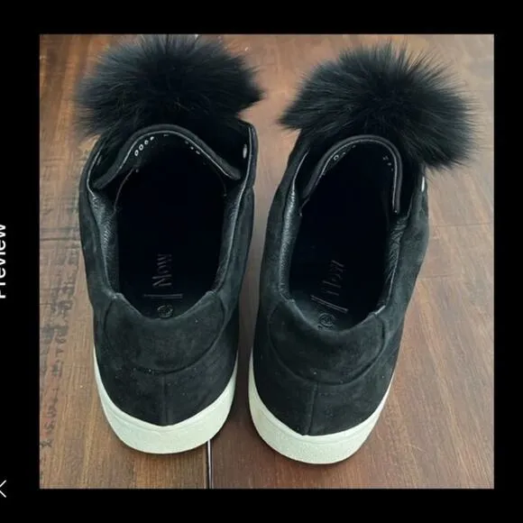 Here/now Platform Fur Sneakers Size 6.5