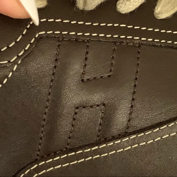 HERMÈS Quicker Sneakers Brown Women’s Size 9 EUC