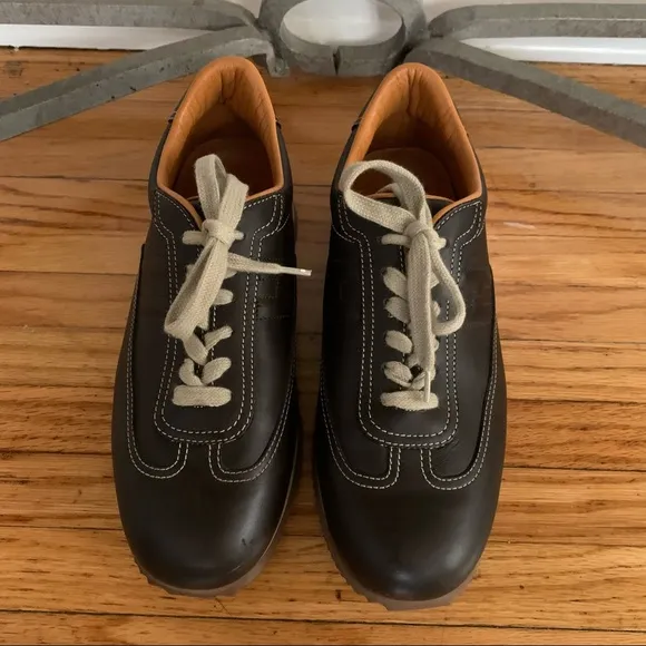 HERMÈS Quicker Sneakers Brown Women’s Size 9 EUC