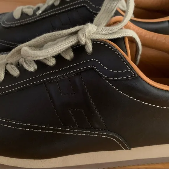 HERMÈS Quicker Sneakers Brown Women’s Size 9 EUC