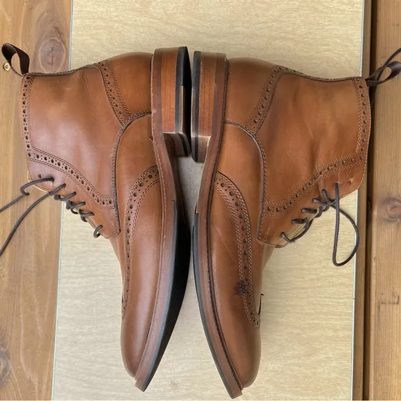 Herring Shoes Men’s Limerick Brogue Boot in Sz 43 UK/10 US